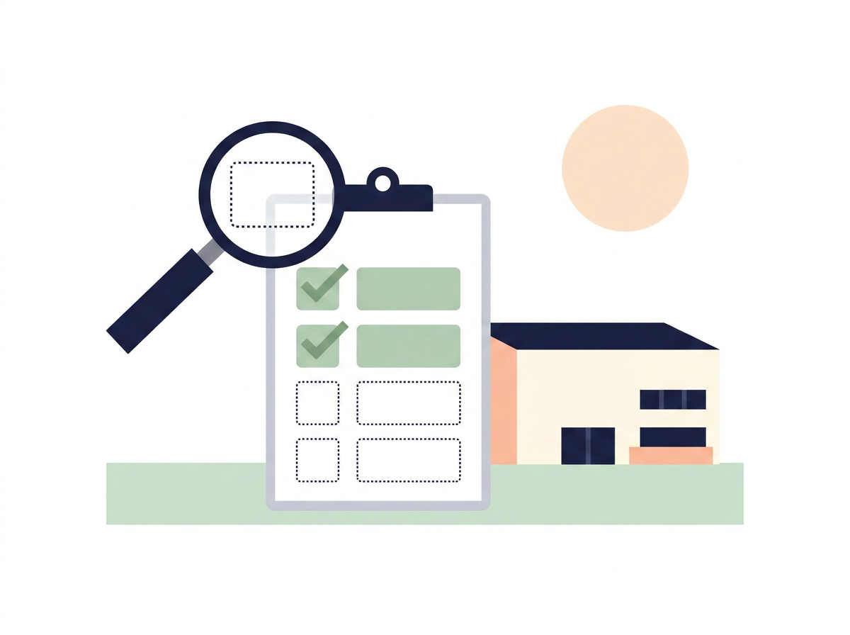 A small building with a missing puzzle piece floating above, outlined in soft green
